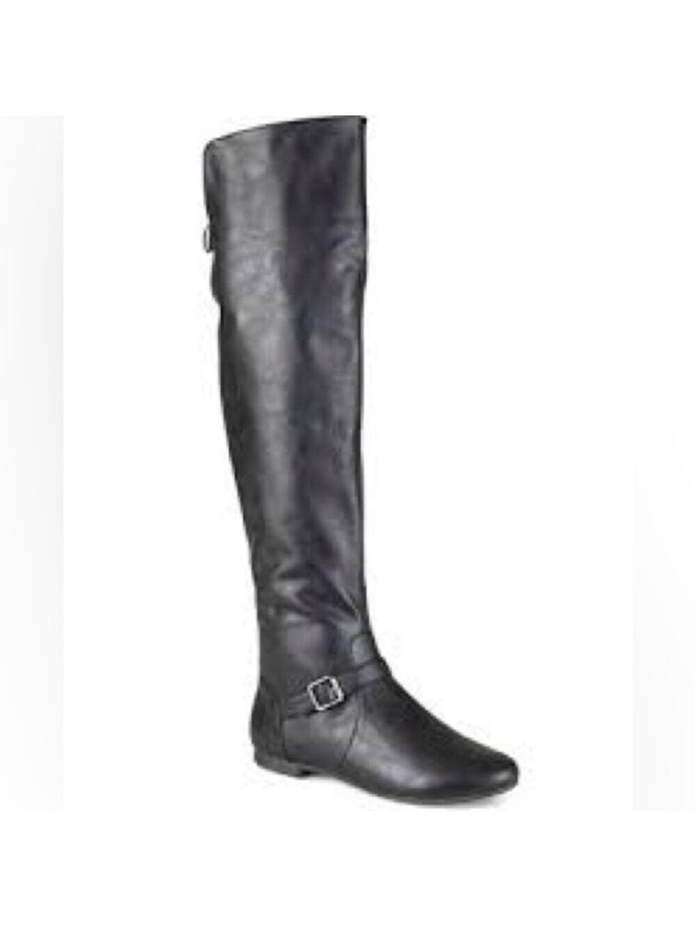 Women’s Journee Collection Black Over-the-Knee Boots Faux Leather Size 7.5 US!
